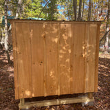 Back of 6 foot by 4 foot walk in chicken coop with four (4) nesting boxes. 6ft x 4ft. 6x4 Preassembled, Pre-assembled