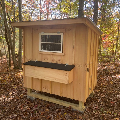 6 foot by 4 foot walk in chicken coop with four (4) nesting boxes. 6ft x 4ft. 6x4 Preassembled, Pre-assembled